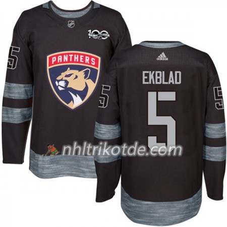 Florida Panthers Trikot Aaron Ekblad 5 1917-2017 100th Anniversary Adidas Schwarz Authentic - Herren